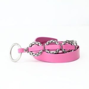 Antoniazzi Firenze Women Leather Large Belt New Italian Pink made in Italy